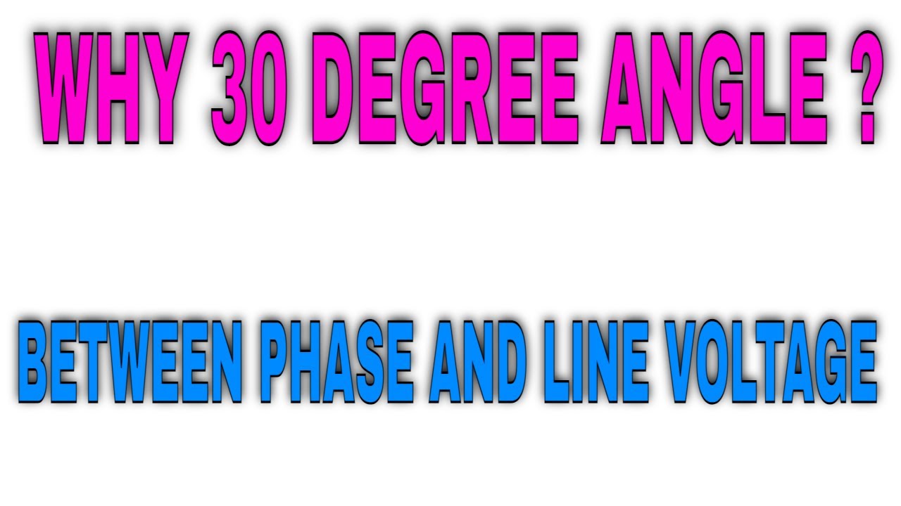 relation between phase voltage and line voltage