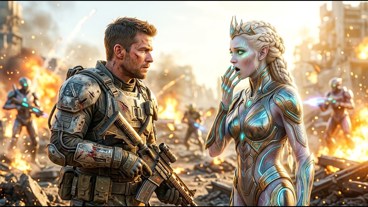 Королева молча наблюдала, как «слабый» солдат-человек сражался в одиночку… А потом случилось вот ...