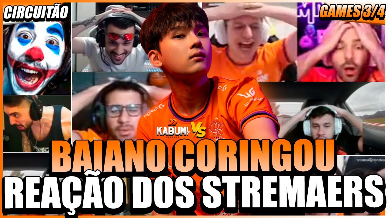 STREAMERS REAGEM ao FLA ELIMINANDO a KBM IDL DO CIRCUITÃO e WIZ CORINGANDO O BAIANO AO VIVO