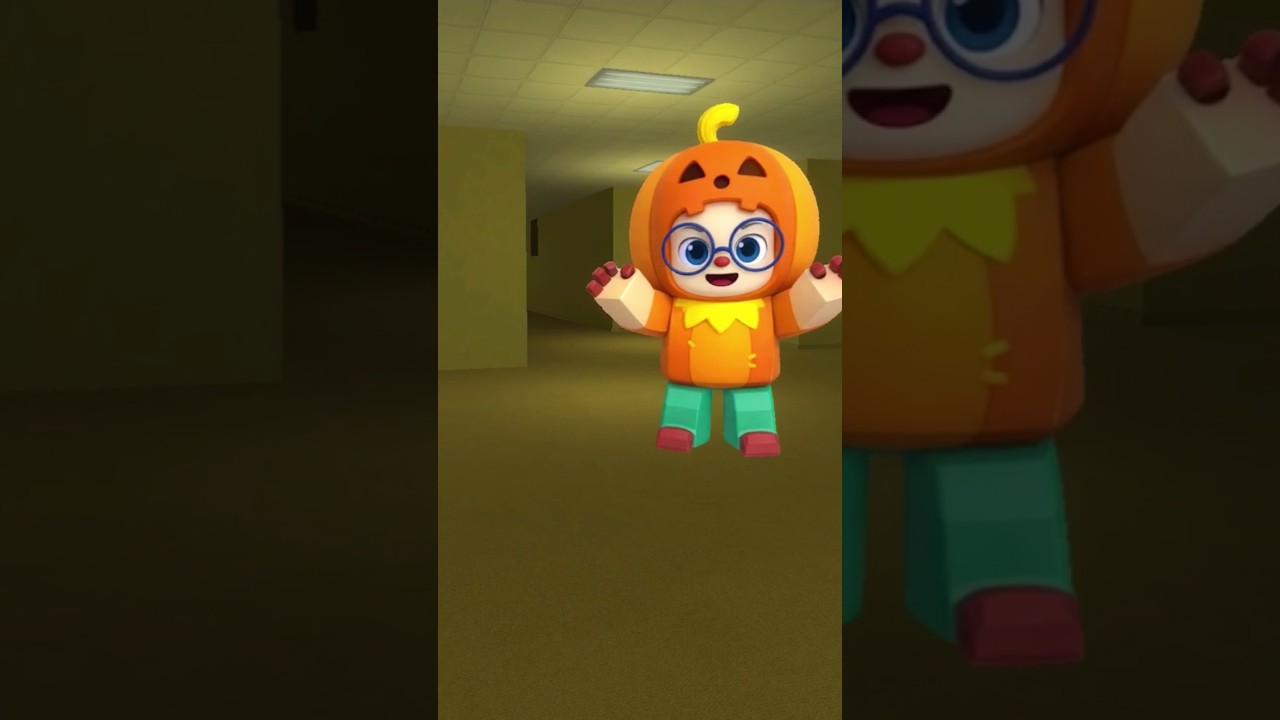 ROBLOXIFIED Pumpkin Hogi NEXTBOTS CHASE in Backrooms l Garry's Mod Nextbots