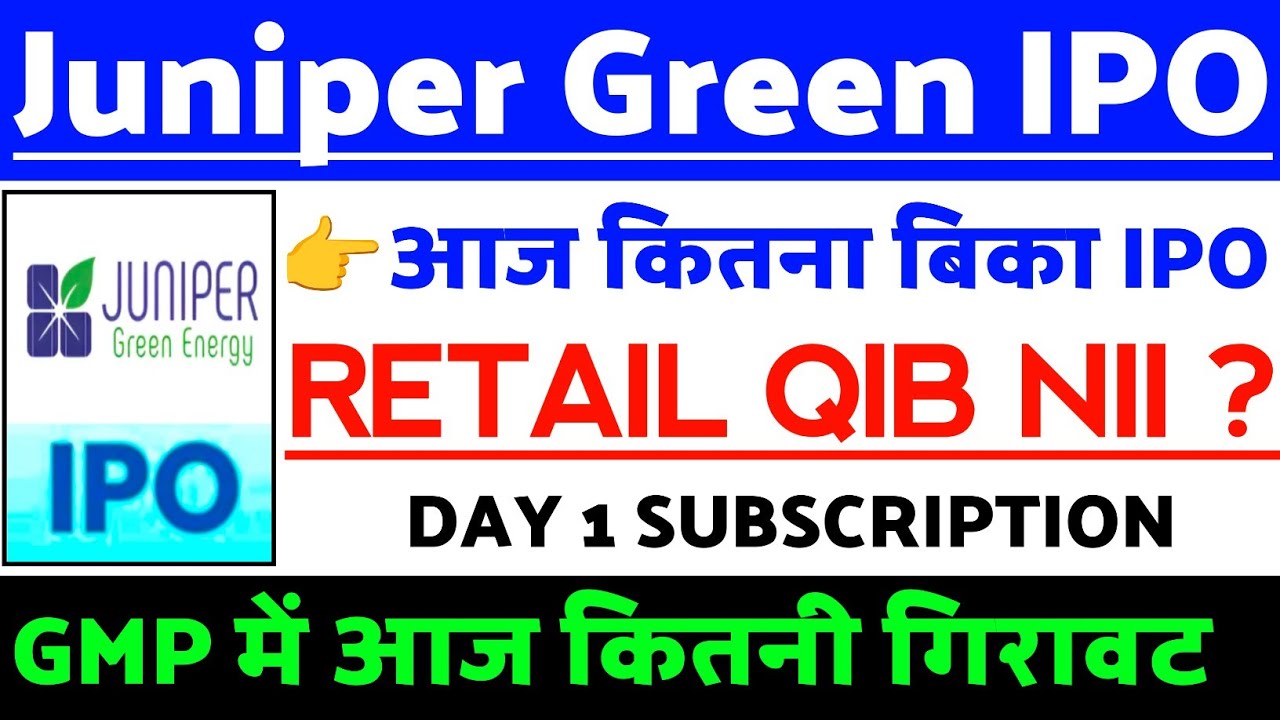 Juniper Green Energy IPO Latest News| Juniper Energy IPO GMP status ?| Juniper Green IPO Latest news