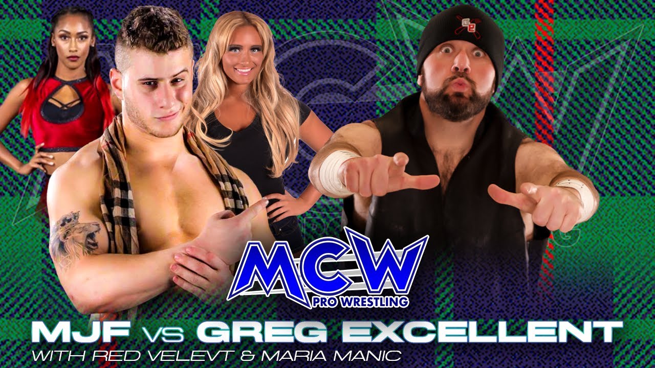 MJF w/ Red Velvet & Maria Manic vs. Greg Excellent {Free Match}