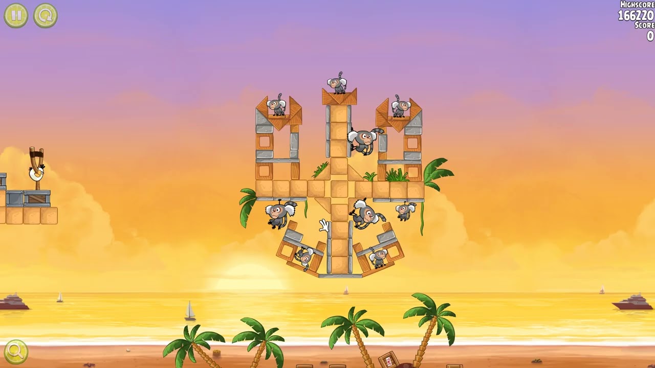 앵그리버드 리오 Golden volley all levels