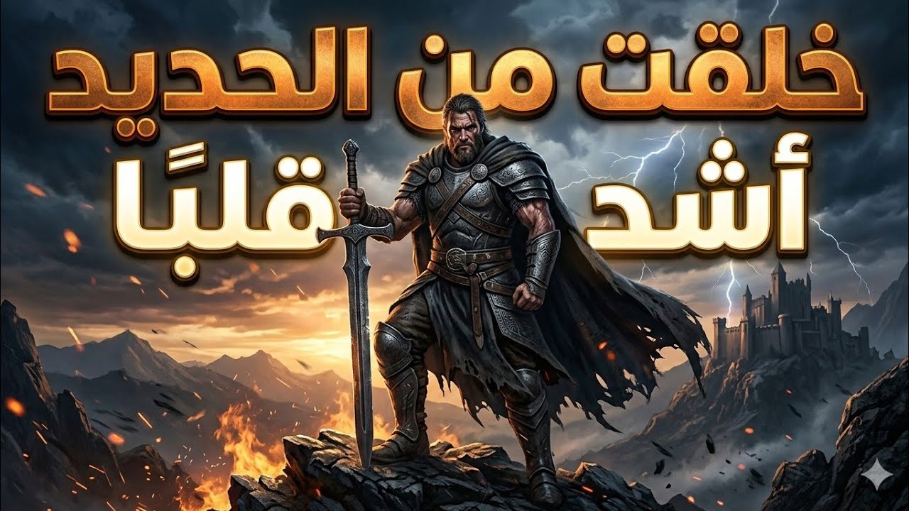 خُلِقتُ مِنَ الحَديدِ أَشَدَّ قَلباً