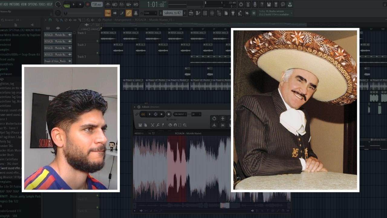 Sampling Vicente Fernandez into a HARD Mexican beat | COOKING & SAMPLING 🦻🏻🎹​