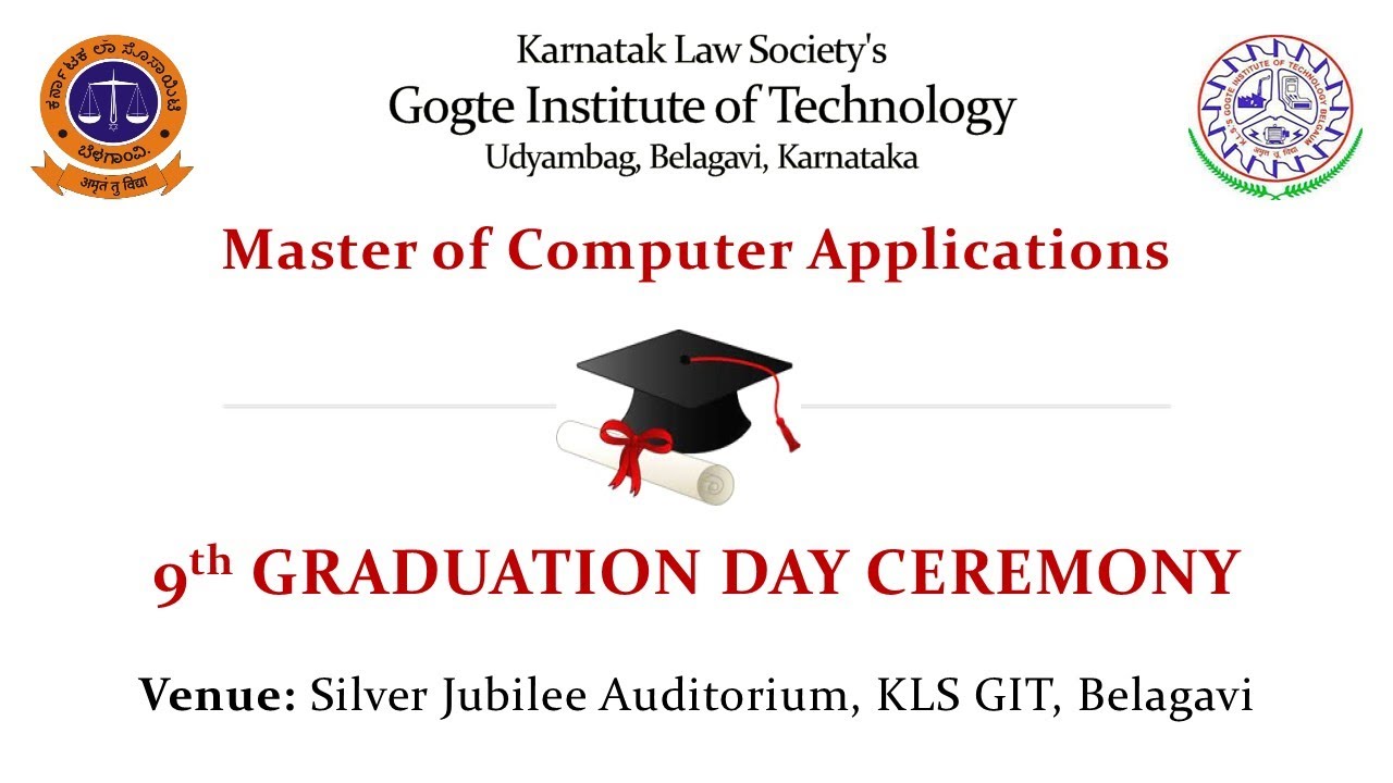 KLS GIT - 9th Graduation Day of Master of Computer Applications - Live