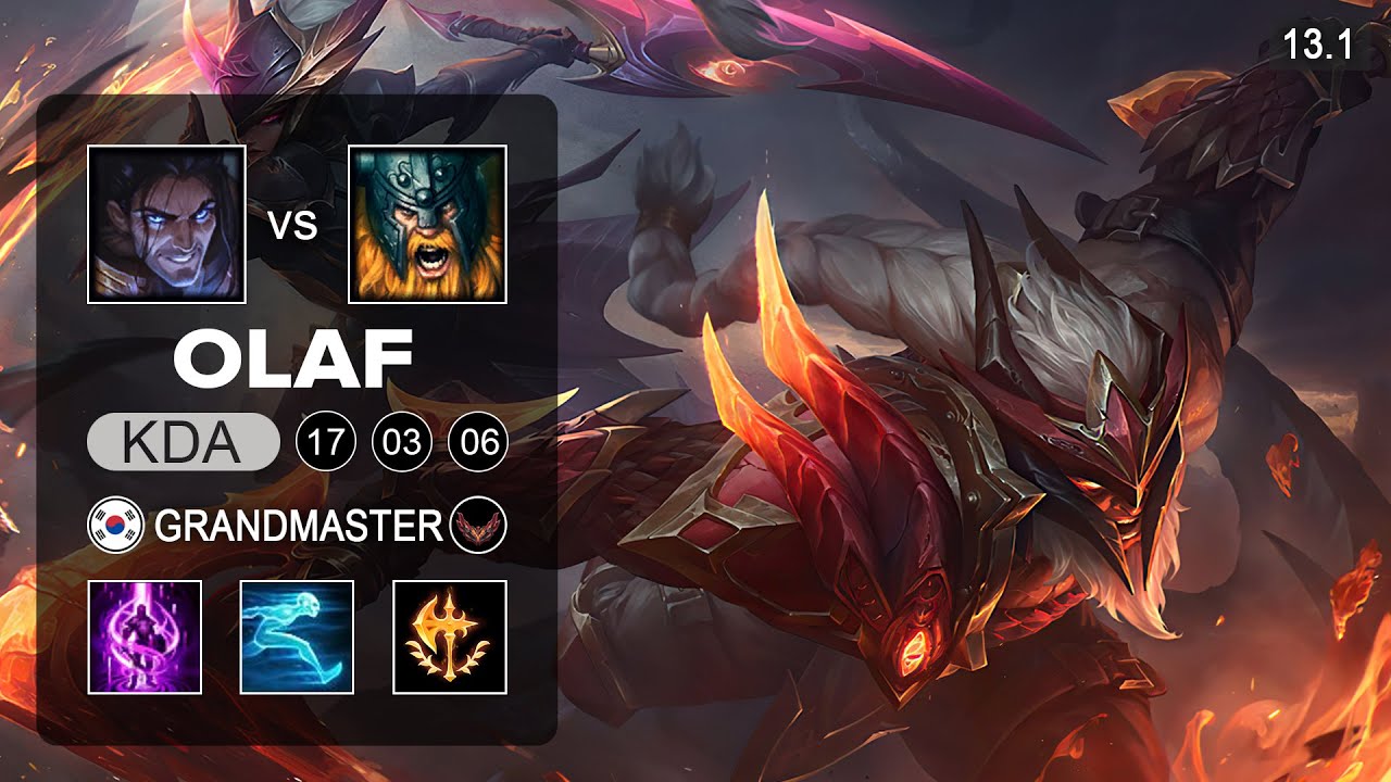 Olaf vs Sylas Top - KR Grandmaster - Patch 13.1 Season 13