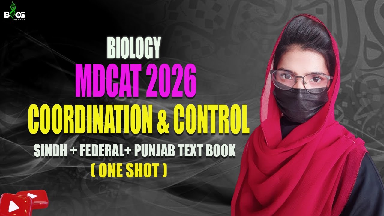 Coordination and control one shot | mdcat lecture | mdcat 2026 one shot