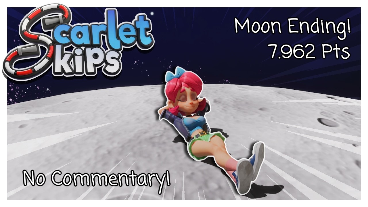 Scarlet Skips Long Play (Moon Ending - 7.962 pts) 🏃&zwj;♀️✨