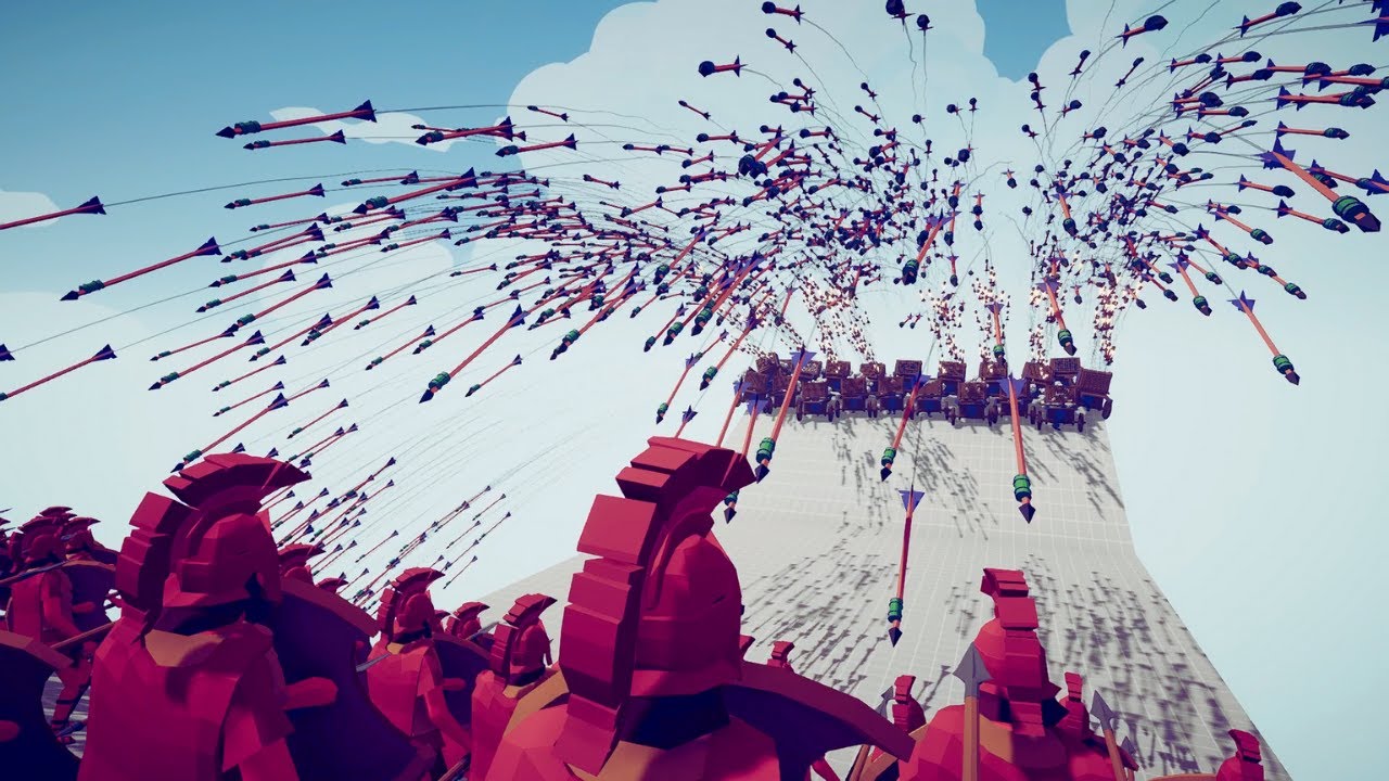 100 SHIELD UNITS vs 20 HWACHA ARROW RAIN - TABS | Totally Accurate Battle Simulator