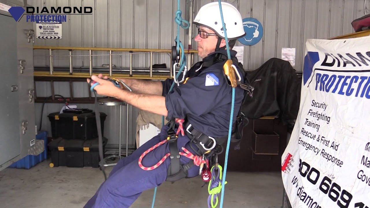 Disaster Management:  Vertical Rescue: How to Ascend & Descend Past on a Knot - YouTube