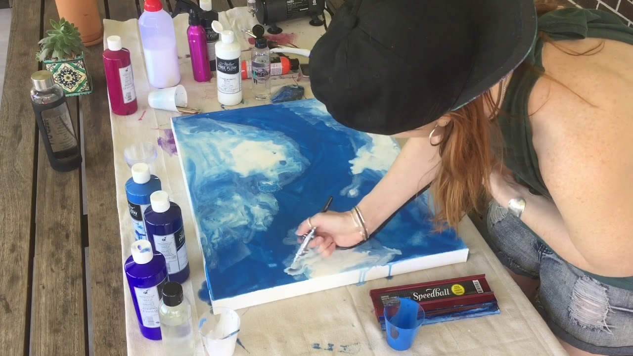 FLUID ACRYLIC PAINTING WITH ATELIER FREE FLOW