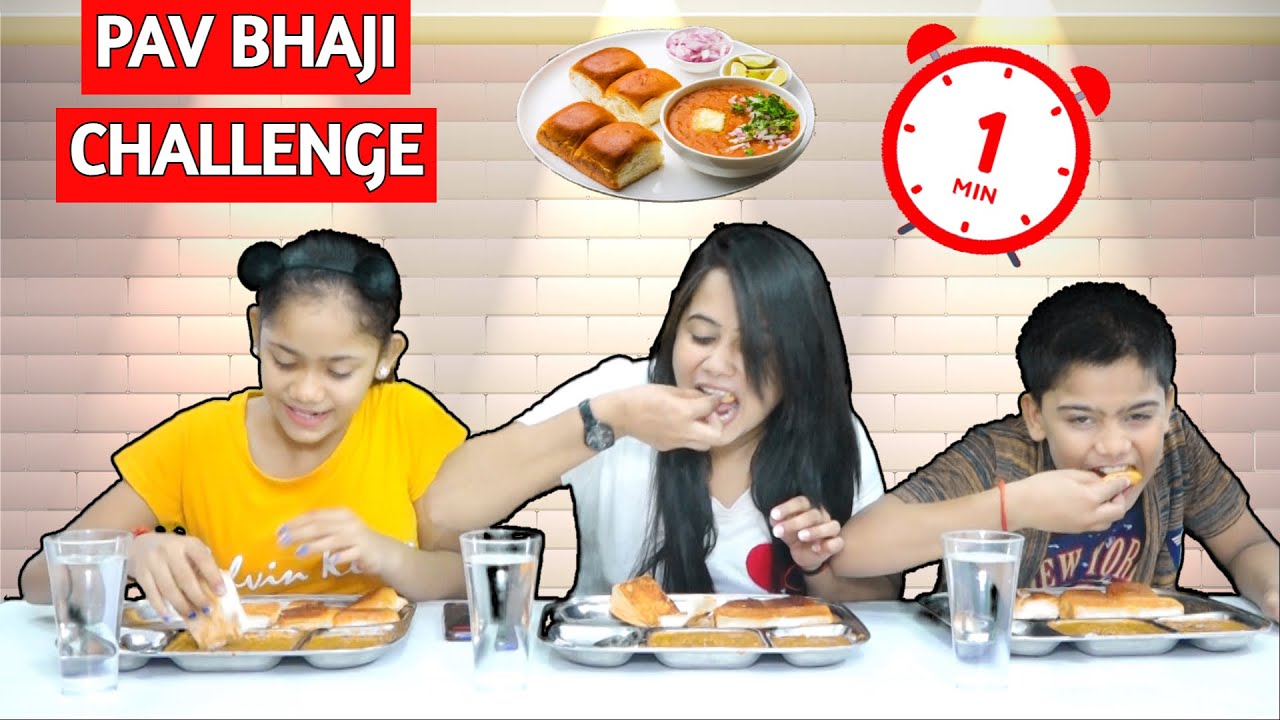 1 MINUTE PAV BHAJI CHALLENGE | 