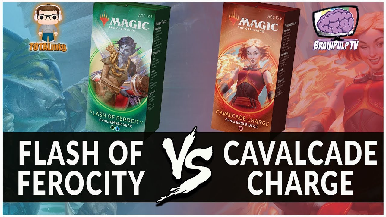 FLASH of FEROCITY Vs CAVALCADE CHARGE - MTG 2020 Challenger Deck Gameplay (MTG Arena)