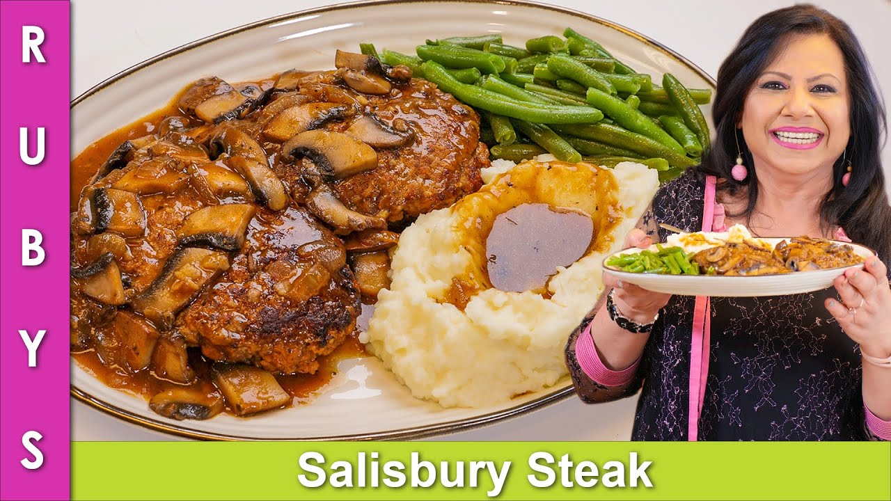 Super Tender & Juicy Classic Salisbury Steak Recipe in Urdu Hindi - RKK