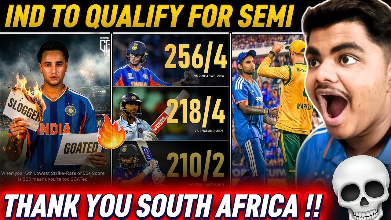 WAKA WAKA🙌 !! ABHISHEK SHARMA FIFTY 🤯 | INDIA SCORED 256 RUNS 🔥| IND vs ZIM SUPER 8 HIGHLIGHTS 2026