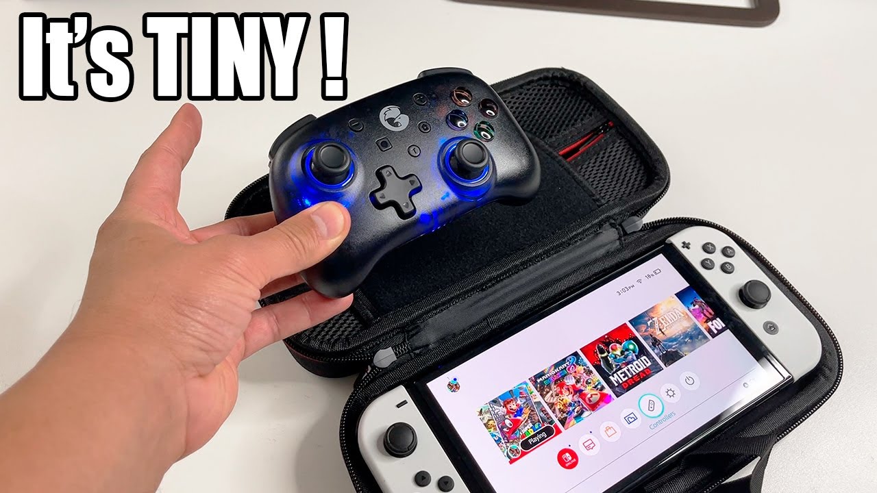 Tiny Nintendo Switch Controller - Gamesir T4 Mini Unboxing