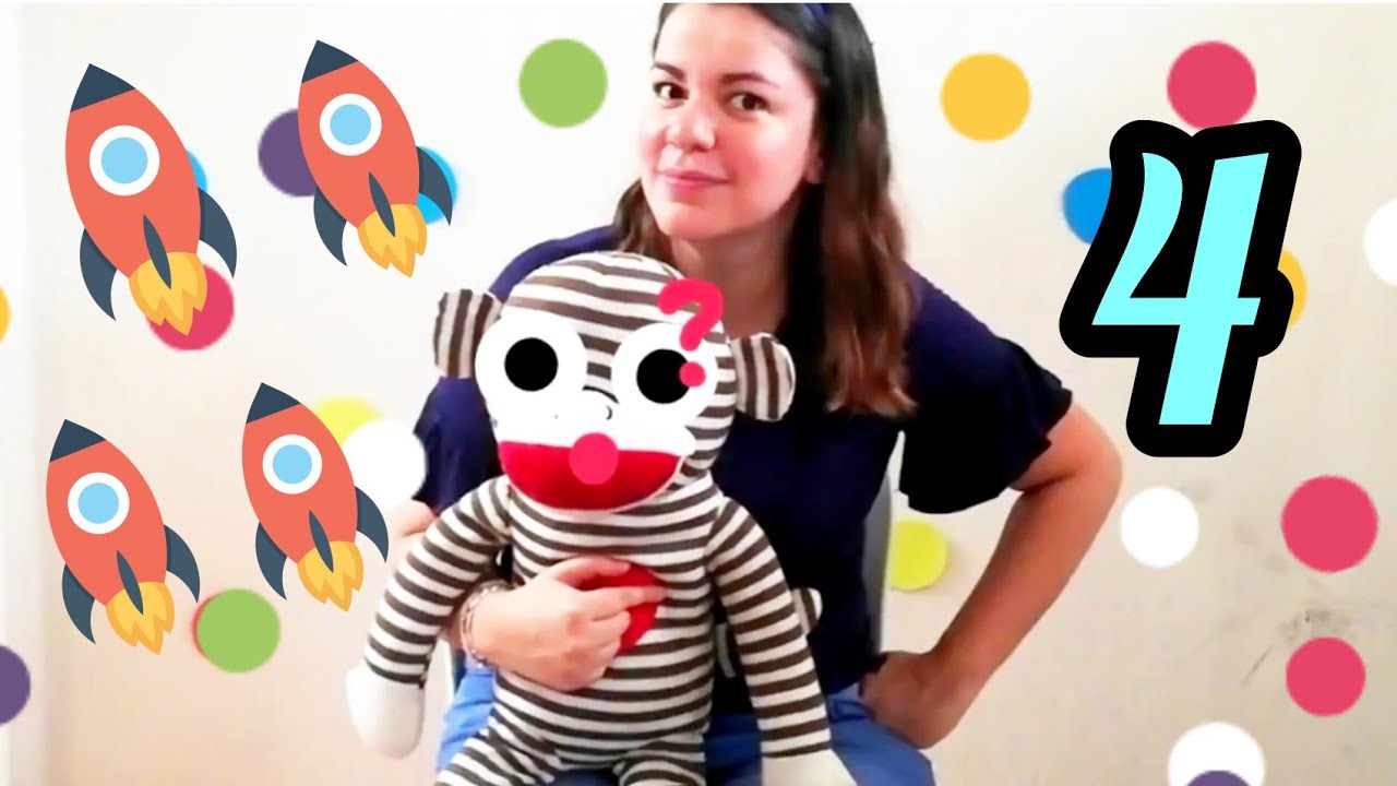 El número 4 para niños - Aprendamos con Majo - Miss Majo ⭐