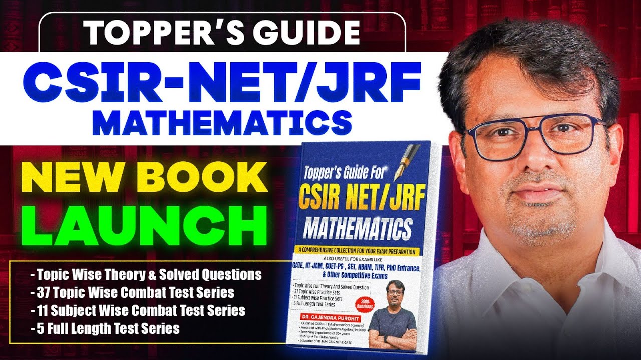 CSIR NET New Book Launch | Topper's Guide For CSIR-NET | By GP Sir