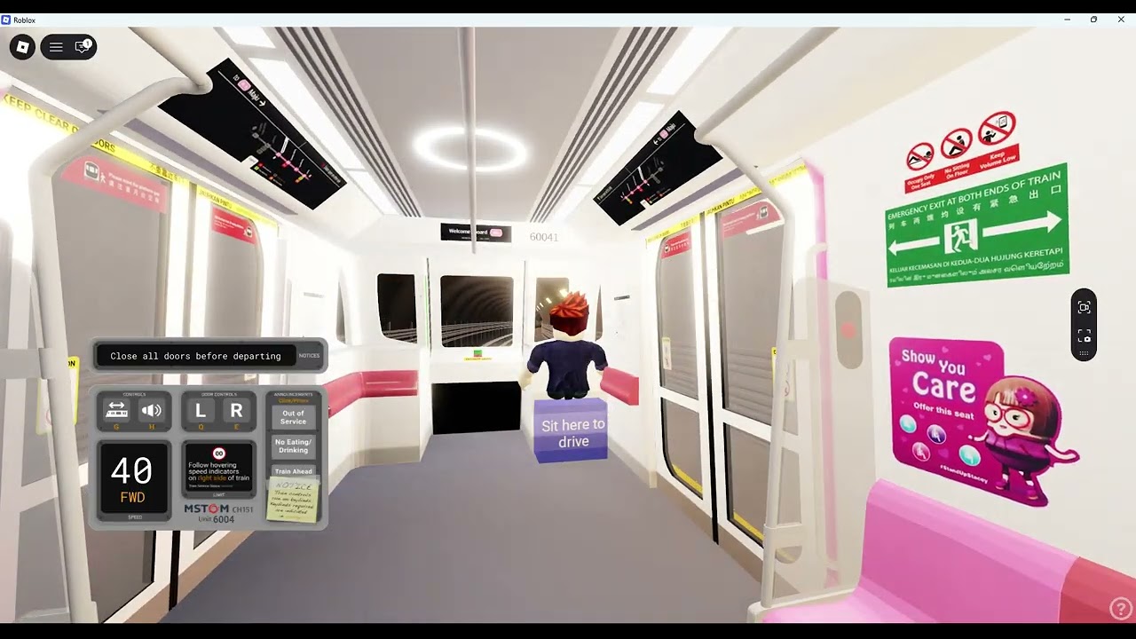 [Roblox] Singapore MRT: Holland-Long Island Line Set 6004 - Innovation District to Maju