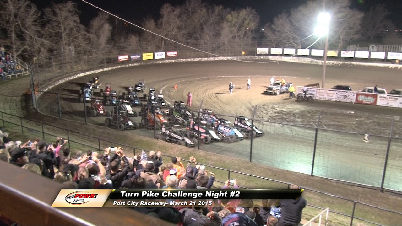 POWRi Midgets- Highlight from Port City Raceway 3/20/15