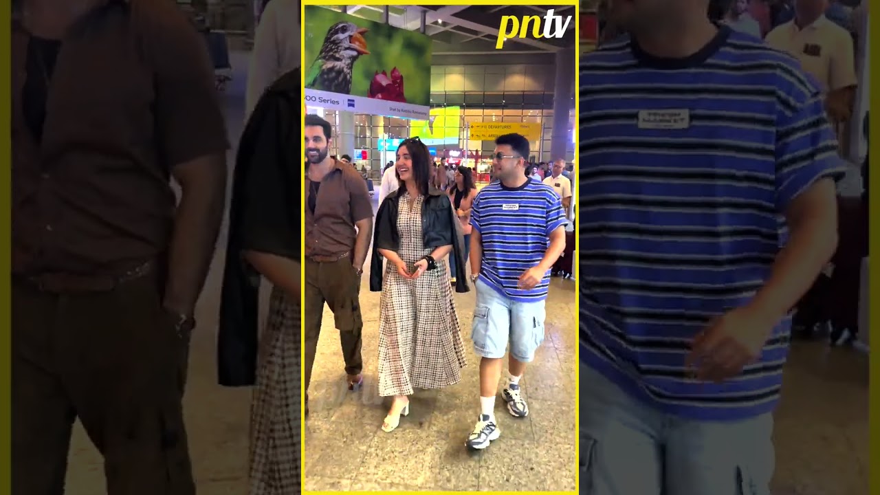 Bigg Boss 19 Fame Ashnoor Kaur, Abhishek Bajaj & Awez Spotted At Airport 