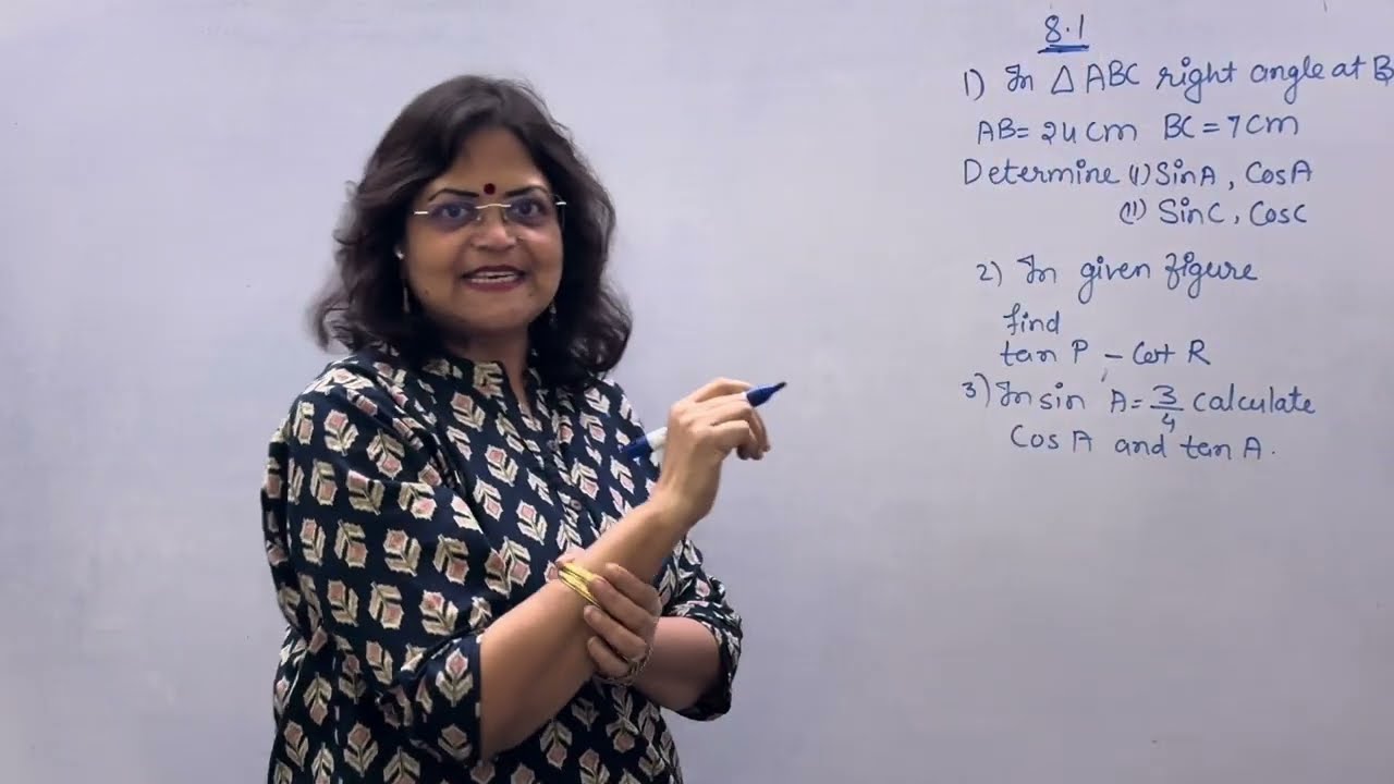 trigonometry 8.1 class 10  cert notes with explanations and based numerical