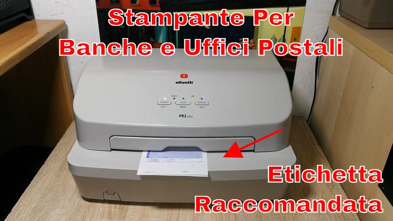 Una Stampante Speciale per Banche e Uffici Postali • Olivetti PR2 Plus
