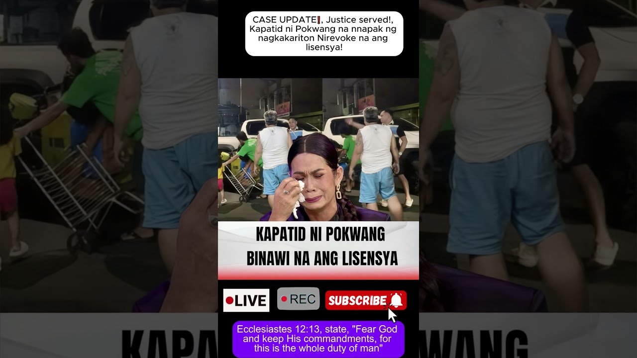 CASE UPDATE❗️,Justice served!, Kapatid ni Pokwang na nnapak ng nagkakariton Nirevoke na ang lisensya