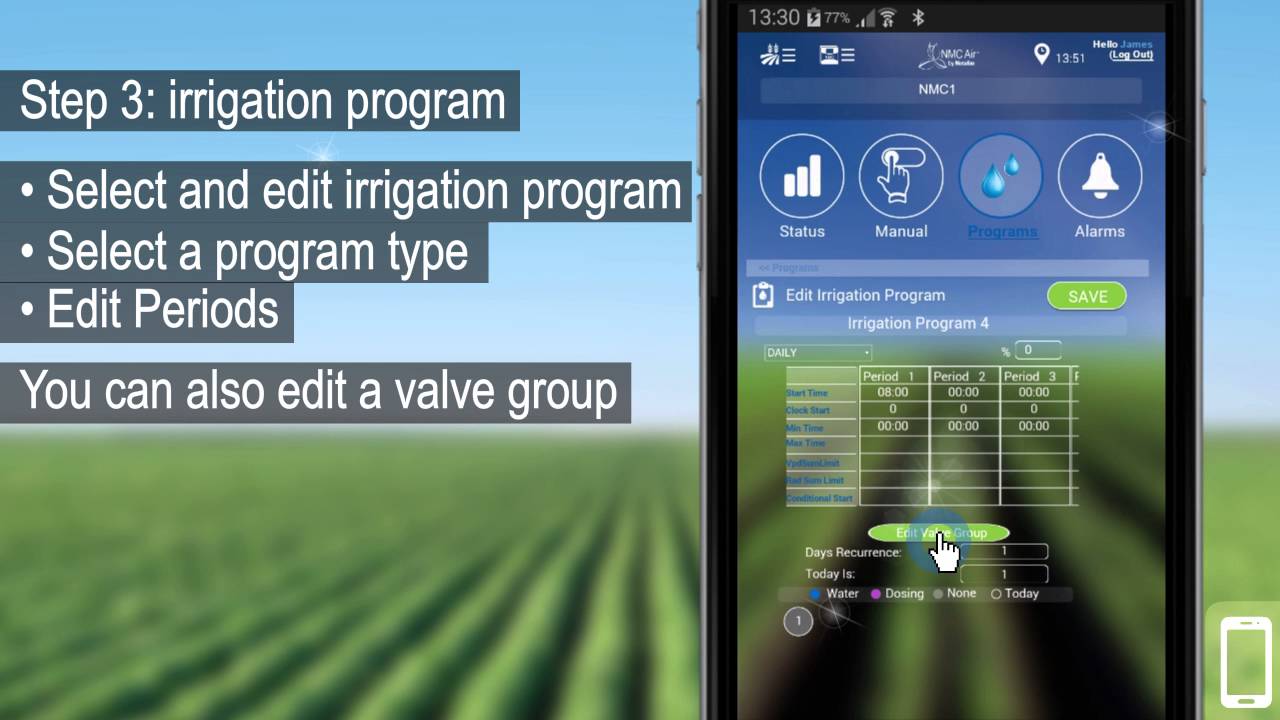 NMC AIR - Edit Irrigation Strategy
