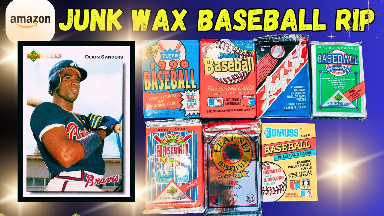 🔥 Opening 7 Packs of Junk Wax Era Baseball Cards!