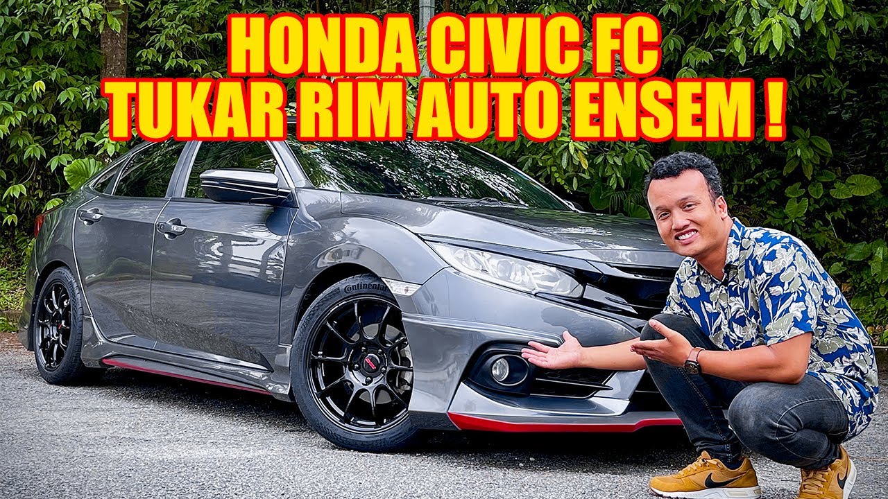 HONDA CIVIC FC TUKAR RIM 17 INCH 8JJ | AHMAD SPORTRIM GARAGE | RAYS ZE40