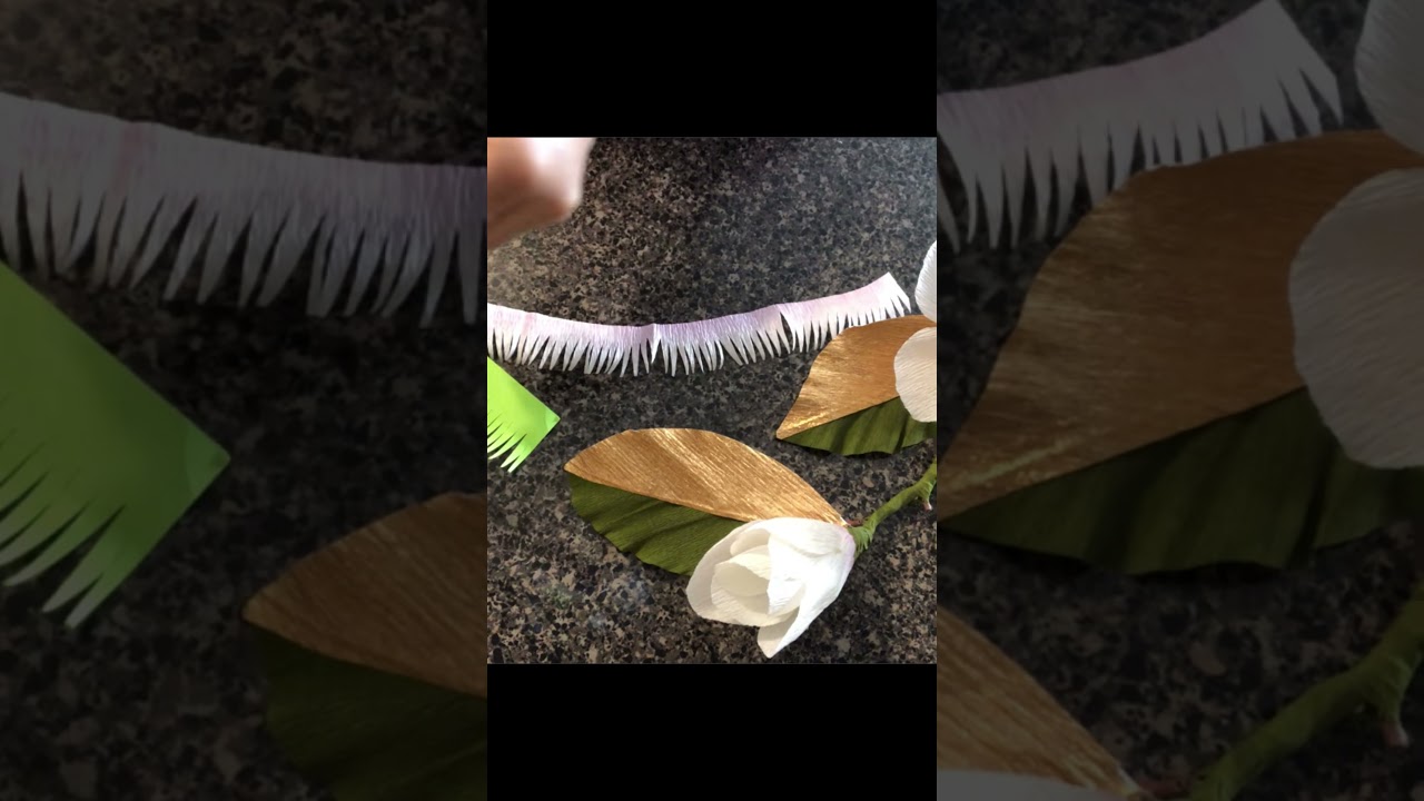 Magnolia de papel crepe 🙀🙀🙀