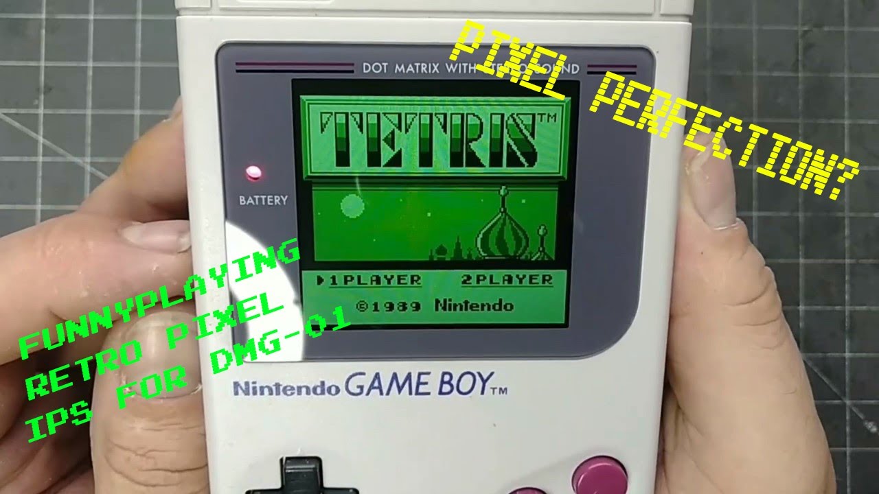 GAMEBOY DMG-01 FUNNYPLAYING RETRO PIXEL IPS INSTALL [MOD]