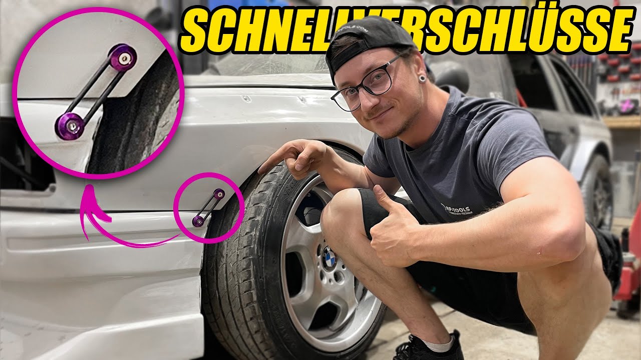 Motorsport Schnellverschlüsse Installieren || BMW E30 V8 Pandem Drifter