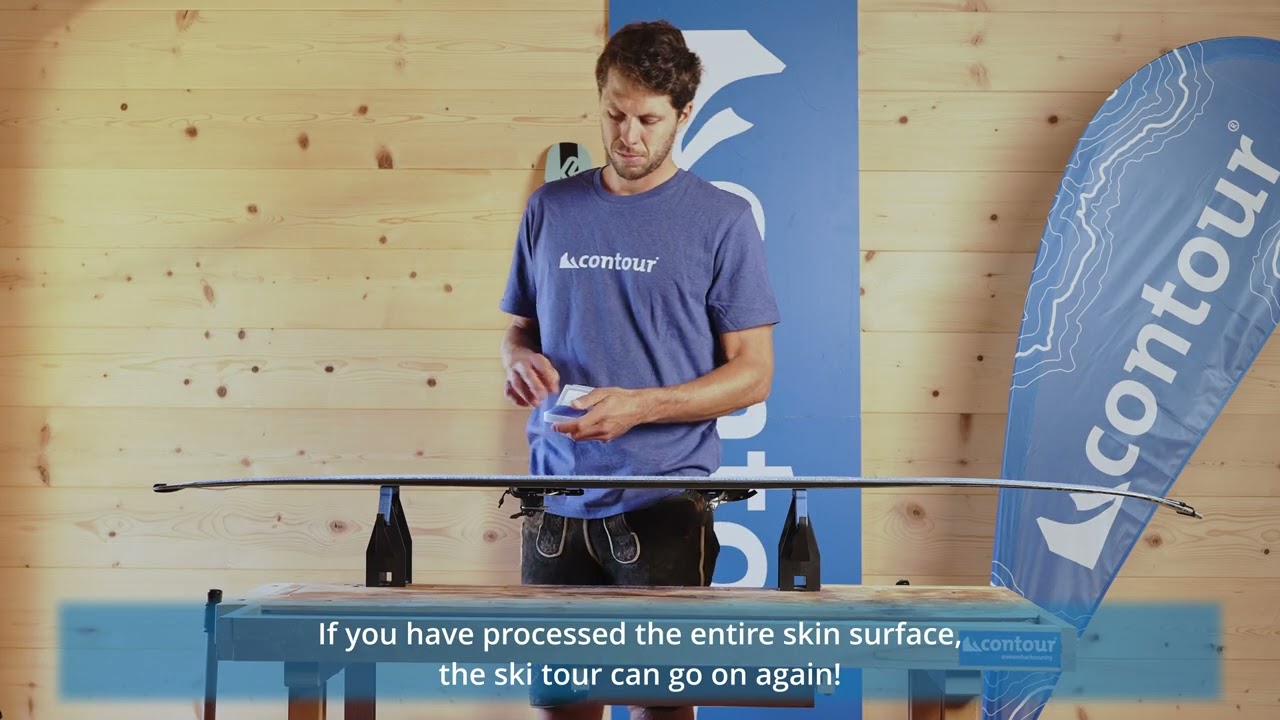 Impregnation of the Contour ski touring skins/splitboard skins - with the contour skin wax