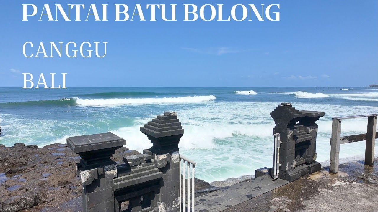 Mampir ke pantai batu bolong canggu bali pada pagi hari