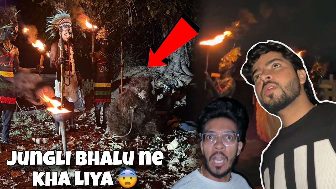 Camping pe jungli bhalu aagya😨 Adivasi ne pakad liya