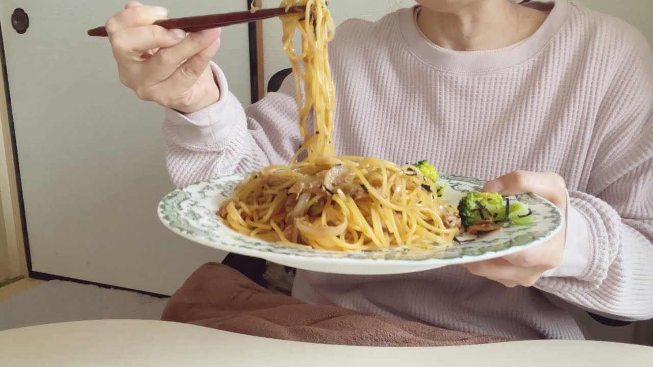 52歳アパート暮らしの日常！簡単パスタ/ぬか漬け/朝ごはん