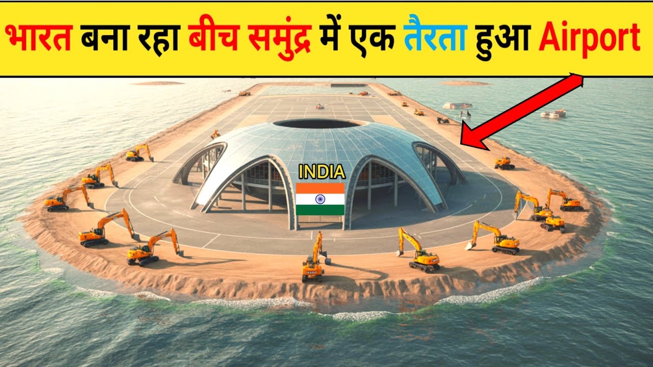 भारत🇮🇳 बना रहा बीच समुंद्र में एक तैरता हुआ Airport। World’s First Floating Airport Opens In Sea