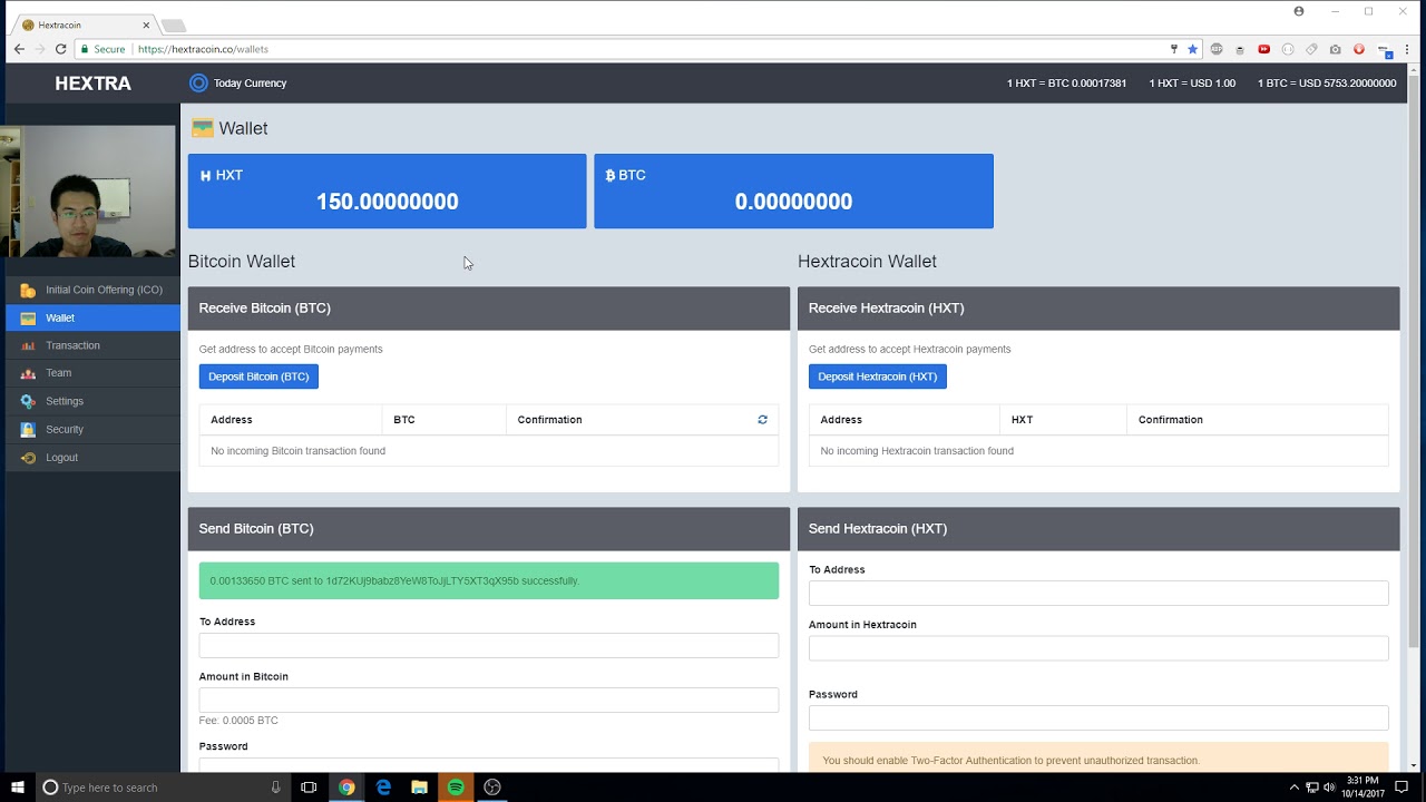 Hextracoin Withdraw Proven after 50 coin Purchase