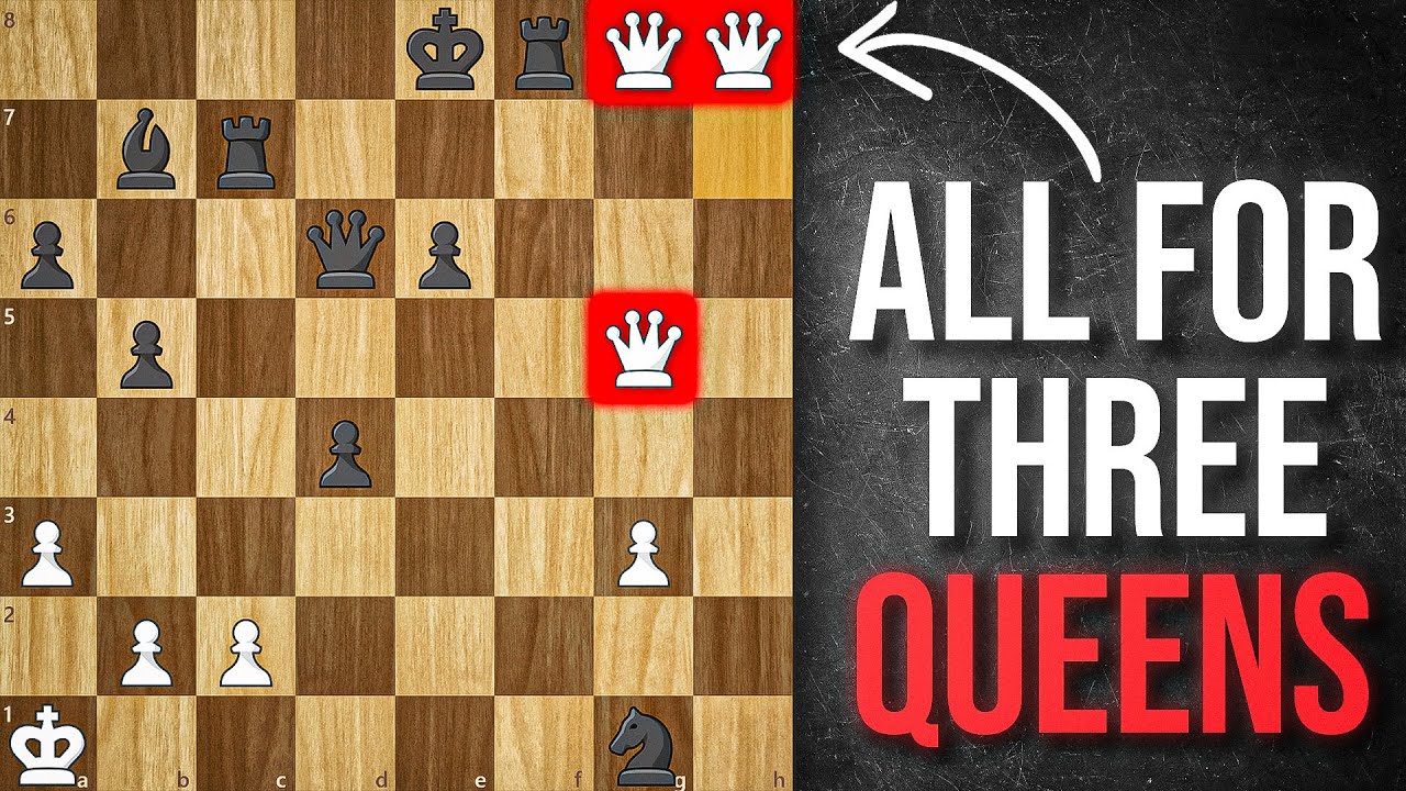 Gave Up Everything… to Get THREE Queens! Chess