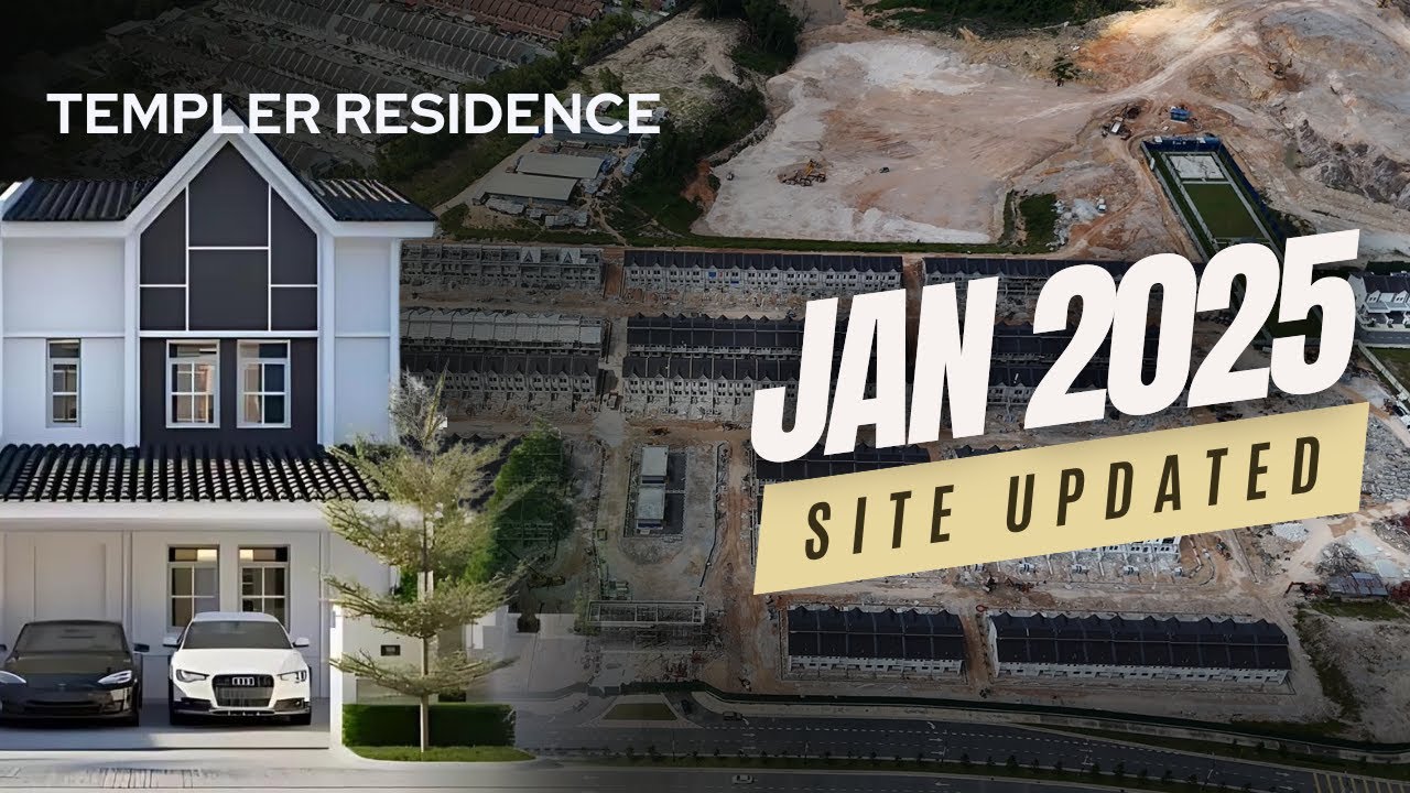 2025 Drone Site Update : Double Storey Templer Residence Rawang Anggun by HongBeeLand 【Drone EP001】