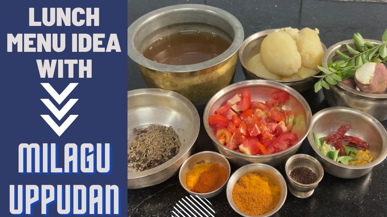 Milagu Uppudan, Sakkaravalli Kizhangu Varuval, Urulai  Poriyal recipes - Lunch Menu Ideas