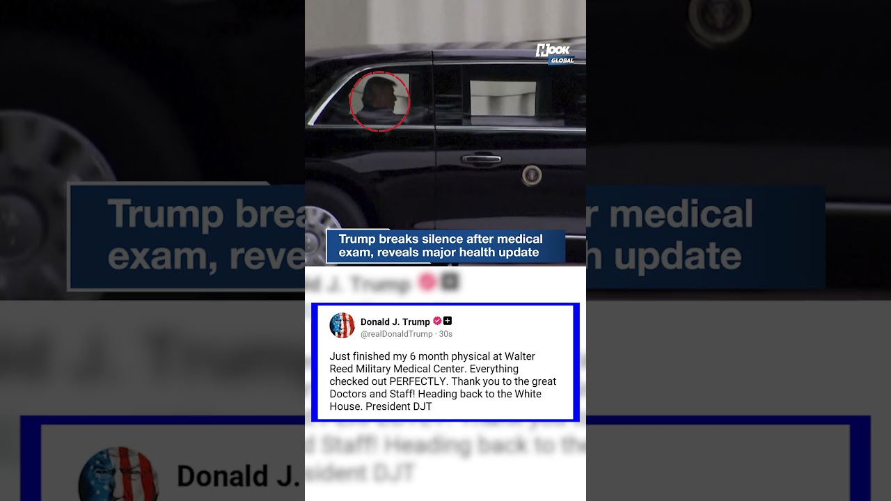 Trump breaks silence after medical exam, reveals major health update