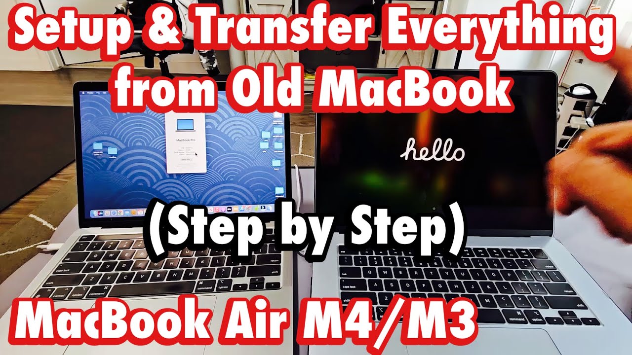 MacBook Air M4/M3: настройка и перенос всех данных со старого MacBook (пошагово)