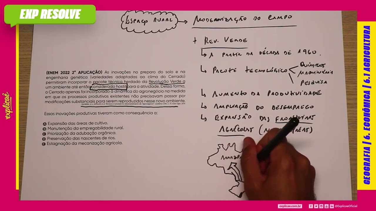 AS INOVAÇÕES NO PREPARO DO SOLO E NA ENGENHARIA GENÉTICA (VARIEDADES ADAPTADAS (...) | AGRICULTURA