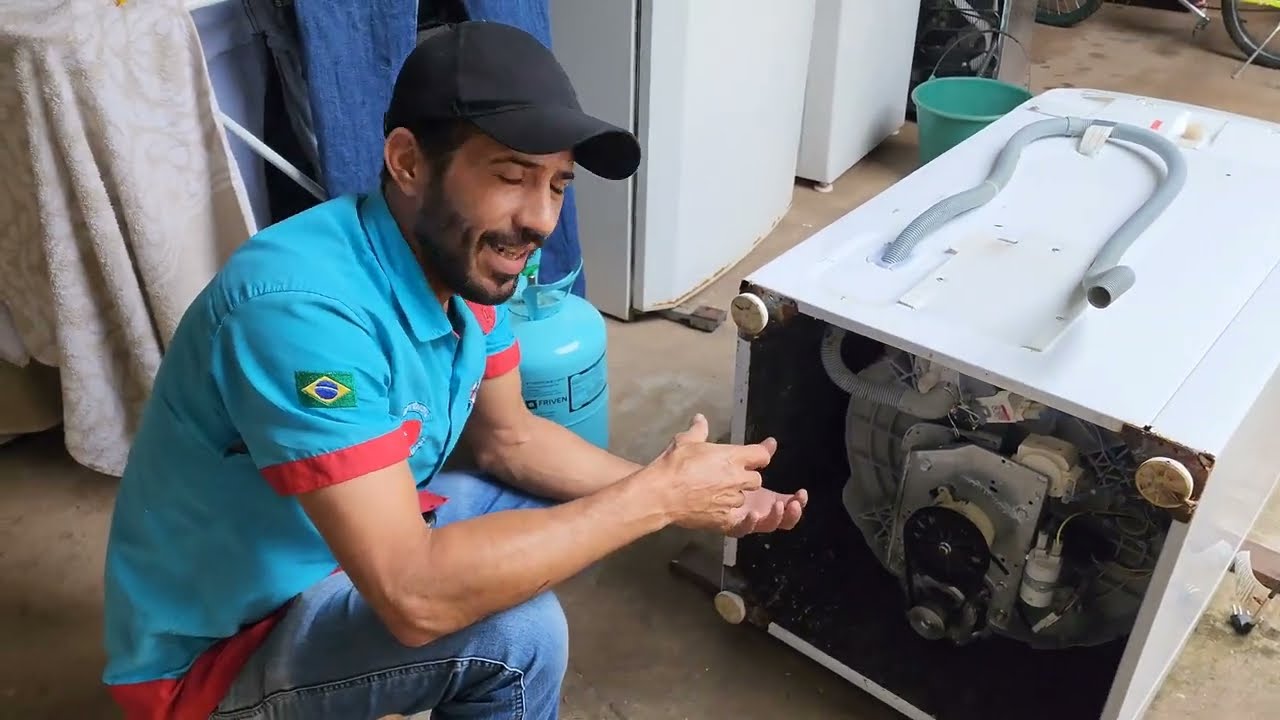 Veja a importância da parte da manutenção em máquina de lavar, olha só o tamanho do problema.