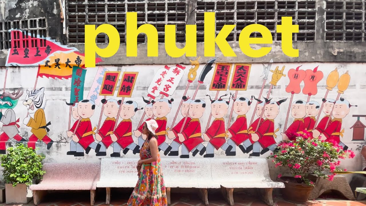 PHUKET I Part 1 I Lard Yai Sunday night market, Oldtown, Aungku Cafe, Temple