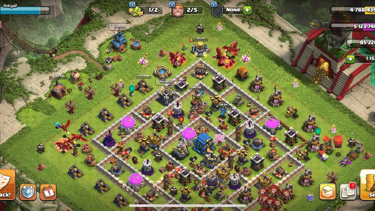 Purchased New Legendary Epic Jungle Scenery - Attacks With Spiky Ball and Upgrade Coc Clash of Clans